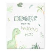 Impression Photo Symbole de fête d'anniversaire de Dinosaur (Devant)