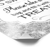 Impression Photo Symbole de Fête des mariées Buffet Silver Sparkle (Coin)