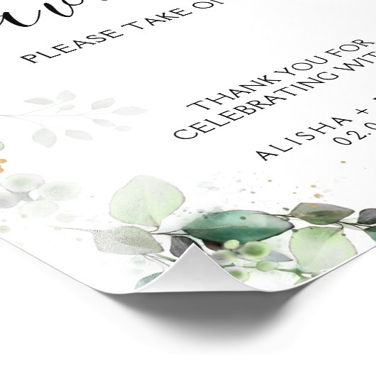 Impression Photo Symbole de mariage vert de la forêt (Coin)