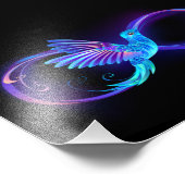 Impression Photo Symbole de Neon Infinity par Glowing Hummingbird (Coin)