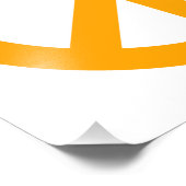 Impression Photo Symbole de paix orange (Coin)