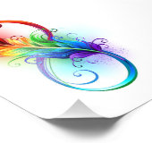 Impression Photo Symbole d'infini avec plume arc-en-ciel (Coin)