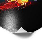 Impression Photo Symbole d'infini avec plume arc-en-ciel (Coin)