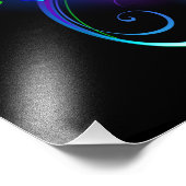 Impression Photo Symbole d'infini avec plume arc-en-ciel (Coin)