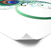 Impression Photo Symbole d'infini avec plume de paon (Coin)