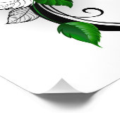 Impression Photo Symbole d'infini avec Rose arc-en-ciel (Coin)