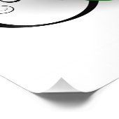 Impression Photo Symbole d'infini avec Rose arc-en-ciel (Coin)