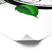 Impression Photo Symbole d'infini avec Rose arc-en-ciel (Coin)