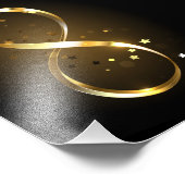 Impression Photo Symbole d'infini doré (Coin)