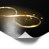Impression Photo Symbole d'infini doré (Coin)