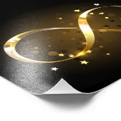 Impression Photo Symbole d'infini doré (Coin)