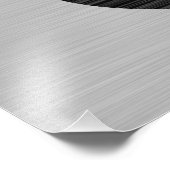 Impression Photo Symbole d'infini sur la texture métallique de Faux (Coin)