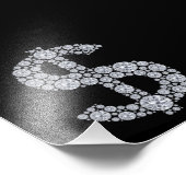 Impression Photo SYMBOLE Dollar Diamant Bling (Coin)
