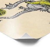 Impression Photo Symbole dragon d'or et d'argent (Coin)