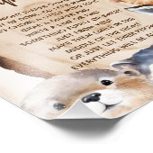 Impression Photo Symbole du Baby shower Animaux mignons de nuit (Coin)