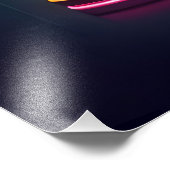 Impression Photo Symbole du néon du milieu du siècle Cocktail Hour (Coin)