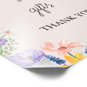 Impression Photo Symbole fleur sauvage de Baby shower de printemps (Coin)