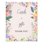 Impression Photo Symbole fleur sauvage de Baby shower de printemps (Devant)