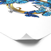 Impression Photo Symbole infini de papillons Morpho bleus (Coin)