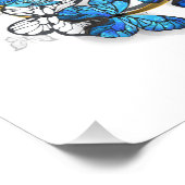 Impression Photo Symbole infini de papillons Morpho bleus (Coin)