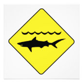 Impression Photo Symbole jaune "requins avertisseurs" (Devant)