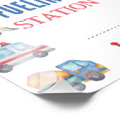 Impression Photo Symbole moderne Boys Transport 1er anniversaire (Coin)