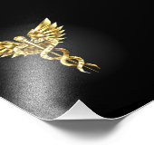 Impression Photo Symbole Polygonal Or Caduceus (Coin)