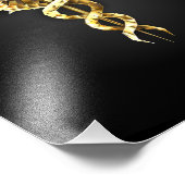 Impression Photo Symbole Polygonal Or Caduceus (Coin)