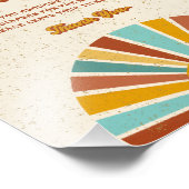 Impression Photo Symbole Retro Boho Sun Baby shower Diaper (Coin)