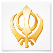 Impression Photo Symbole sikh (Devant)