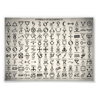 Impression Photo Symboles des alchimistes