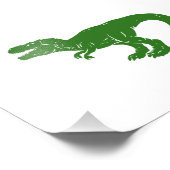 Impression Photo T rex dinosaure - Choisissez la couleur arrière -  (Coin)