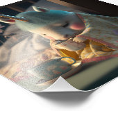 Impression Photo T-shirt à la licorne orientale mignonne (Coin)