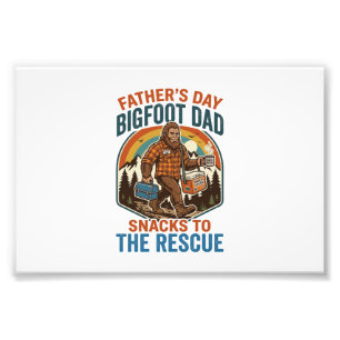 Impression Photo T-shirt de la fête des pères Bigfoot Papa Élever d
