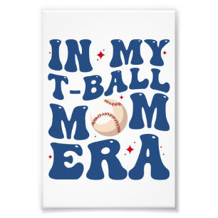 Impression Photo T-Shirt In My T-Ball Mom Era Tee-Ball Mom pour la