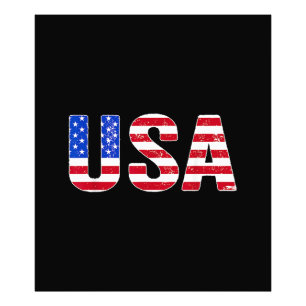 Impression Photo T Shirt USA Drapeau Américain Patriotique Hommes F