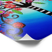 Impression Photo Tableau de l'arbre des fleurs vivantes (Coin)