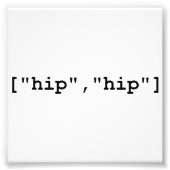 Impression Photo Tableau de programmation Hip Hip Hooray (Devant)