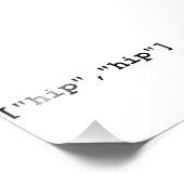 Impression Photo Tableau de programmation Hip Hip Hooray (Coin)