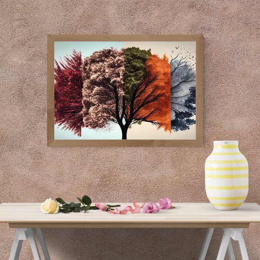 Impression Photo Tableau Paysage Abstrait
