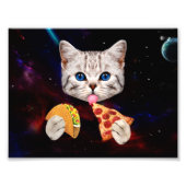 Impression Photo Taco, Chat et pizza (Devant)
