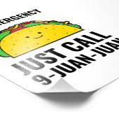 Impression Photo Taco urgence drôles tacos cuisine mexicaine (Coin)