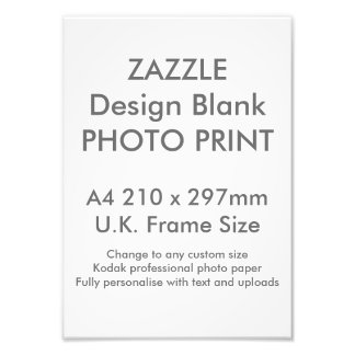 Impression Photo Taille du cadre britannique d'impression A4 person