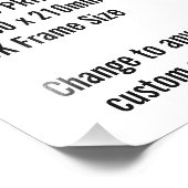 Impression Photo Taille du cadre britannique d'impression A5 person (Coin)