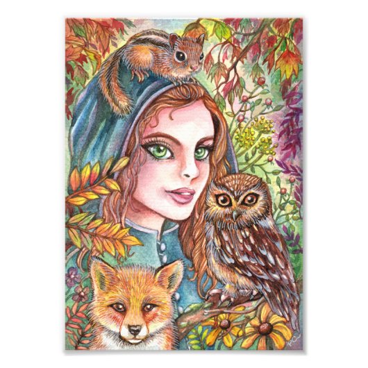 Impression Photo Tamer dans les bois d'automne (Devant)