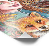 Impression Photo Tamer dans les bois d'automne (Coin)