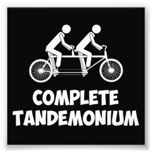 Impression Photo Tandem Bike Complet Tandemonium