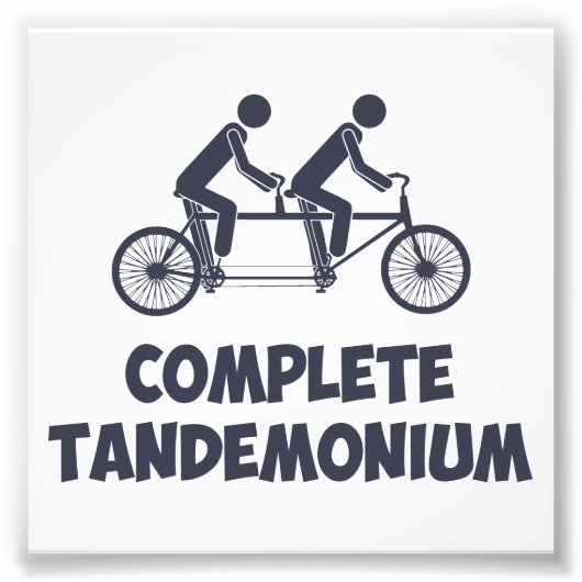 Impression Photo Tandem Bike Complet Tandemonium (Devant)