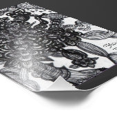 Impression Photo Tangle de fleurs inspiré (Coin)