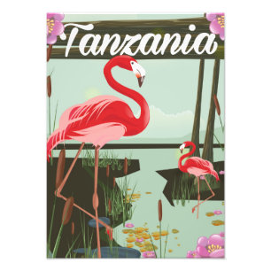 Impression Photo Tanzanie - Lac Natron - Affiche de voyage de flama